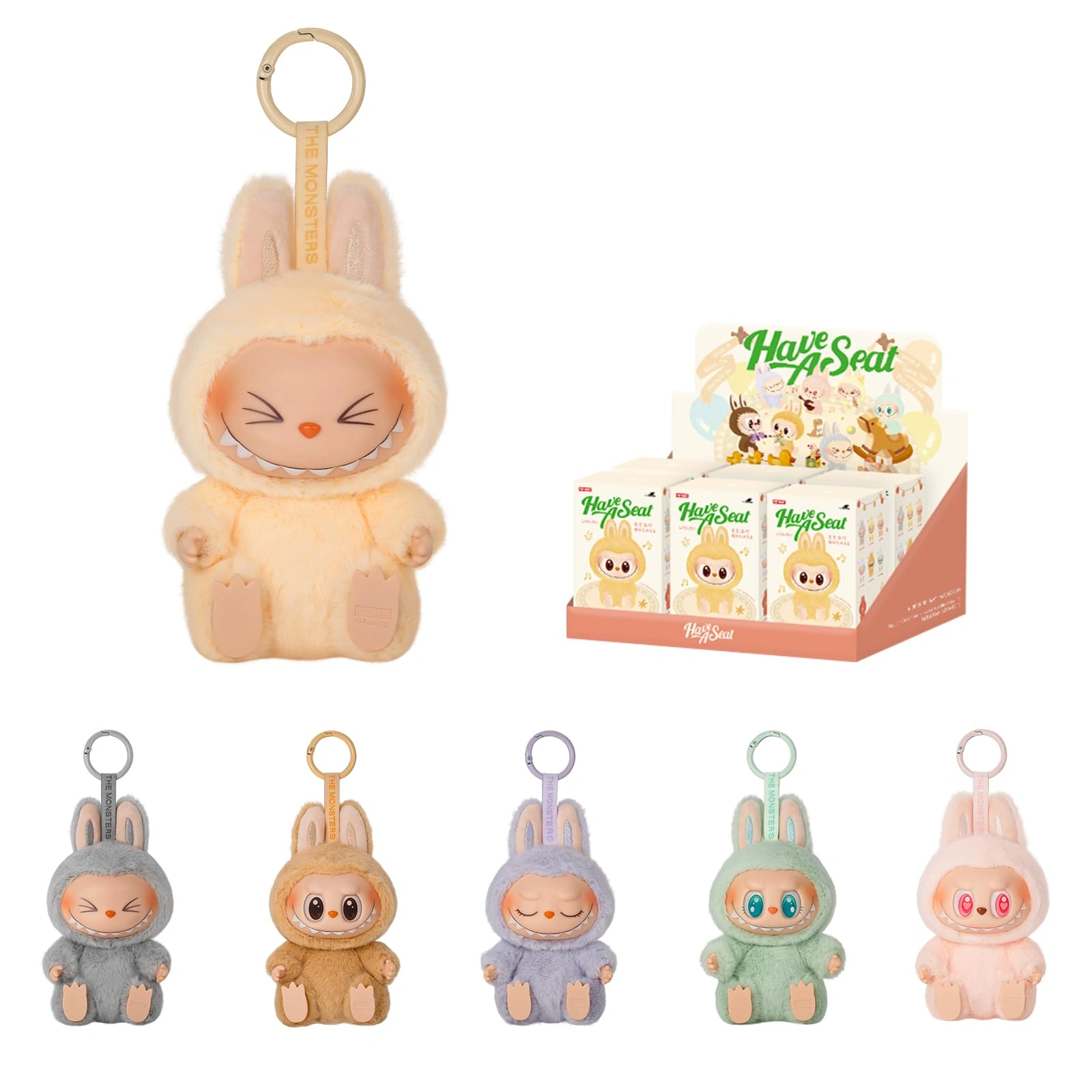 POP MART Monsters Have a Seat Blind Box: Plush Cuteness & Surprise Figures for Collectors, Gotta Get 'Em All!